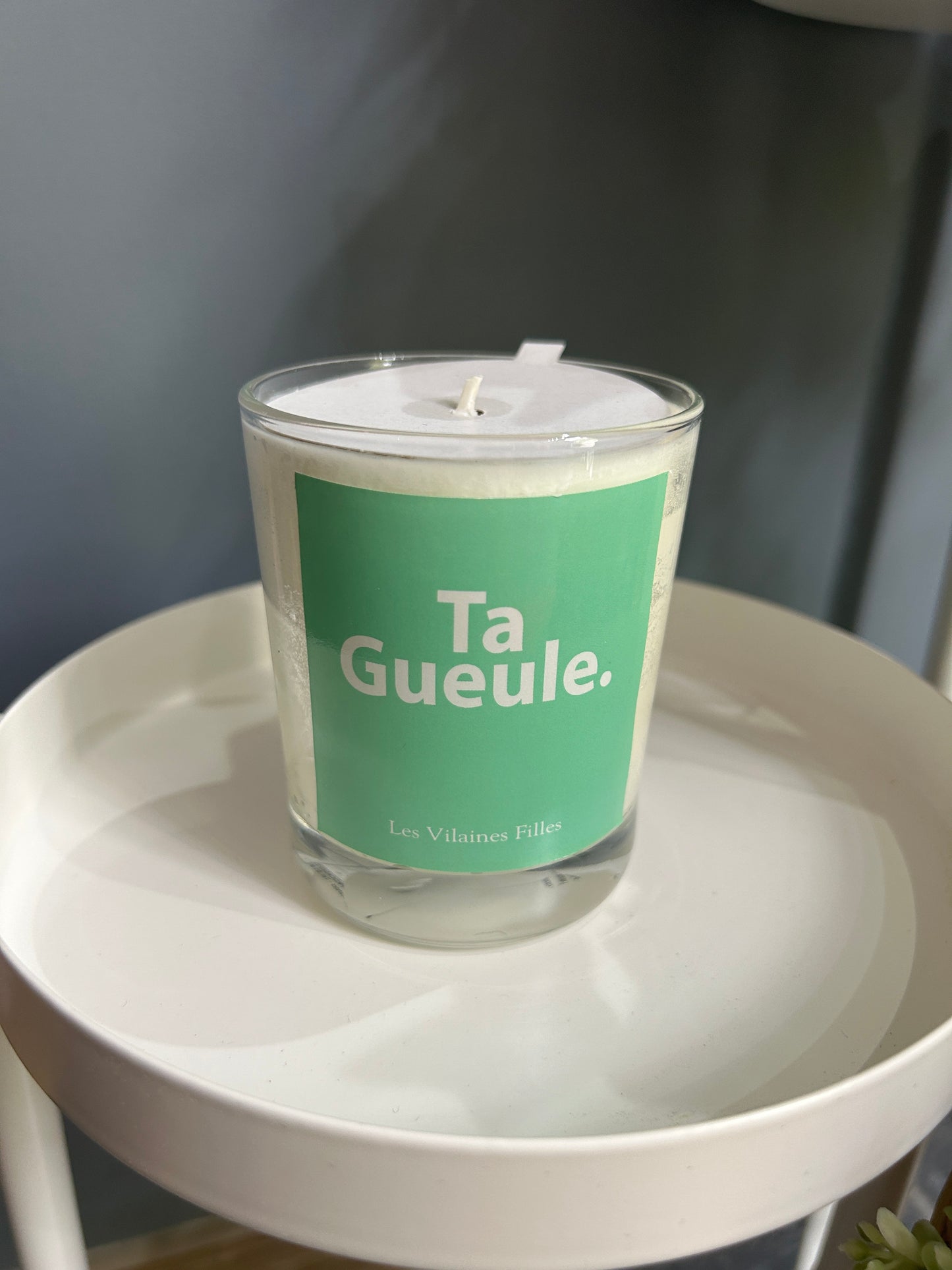 Bougie « Ta gueule. »