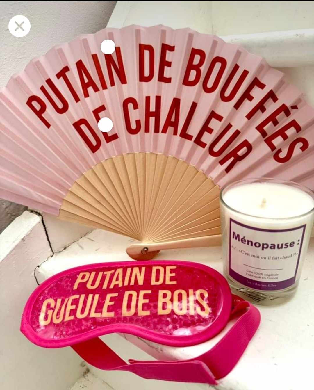 Éventail « Putain de bouffée de chaleur » "Putain de chaleur"