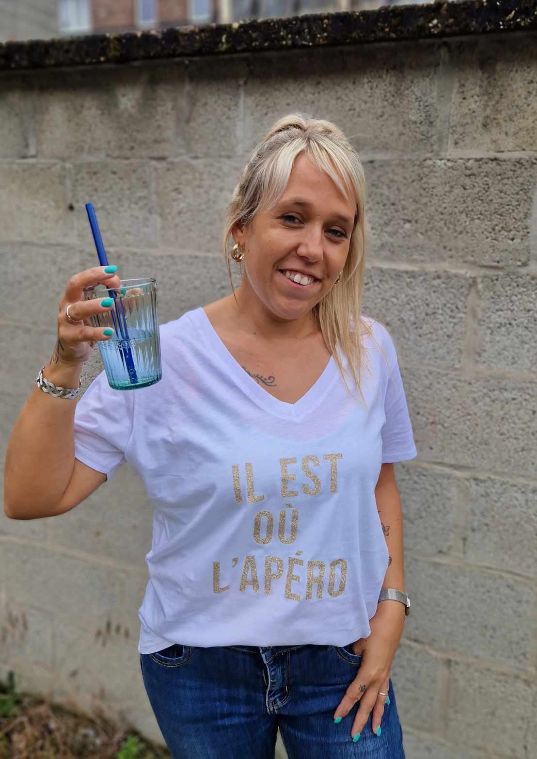 T-shirt « Il est où l’apéro »