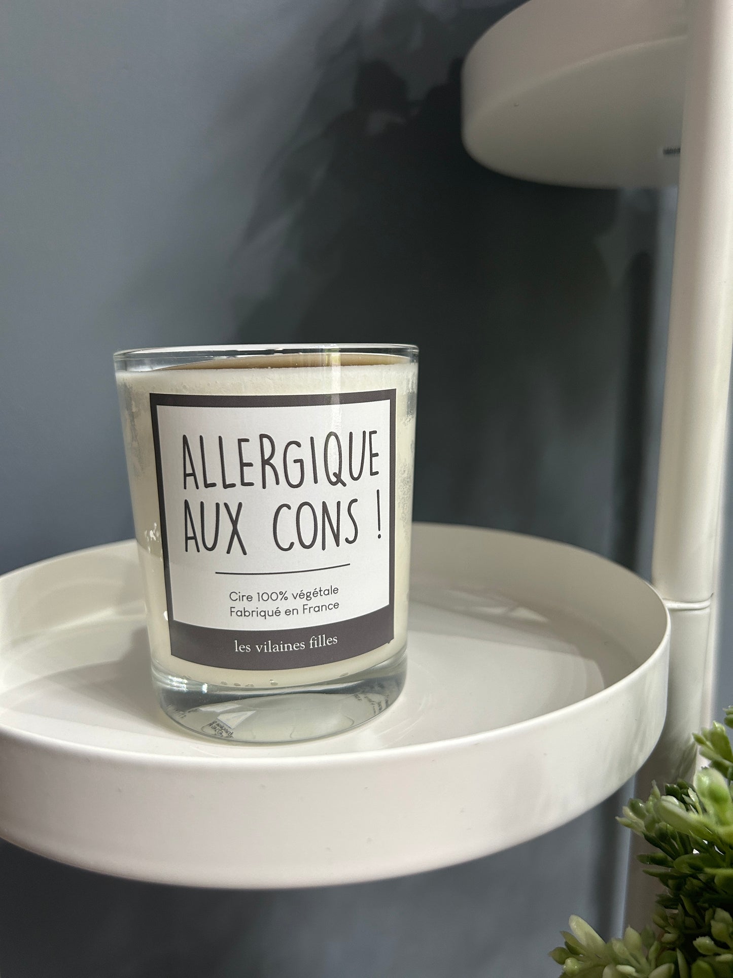 Bougie « Allergique aux cons »