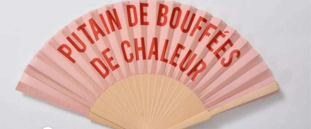 Éventail « Putain de bouffée de chaleur » "Putain de chaleur"