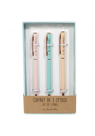 Coffret de 3 stylos