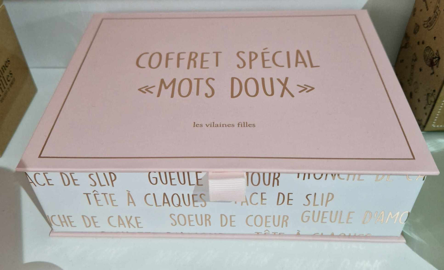 Coffret de 6 bougies "Mots doux"