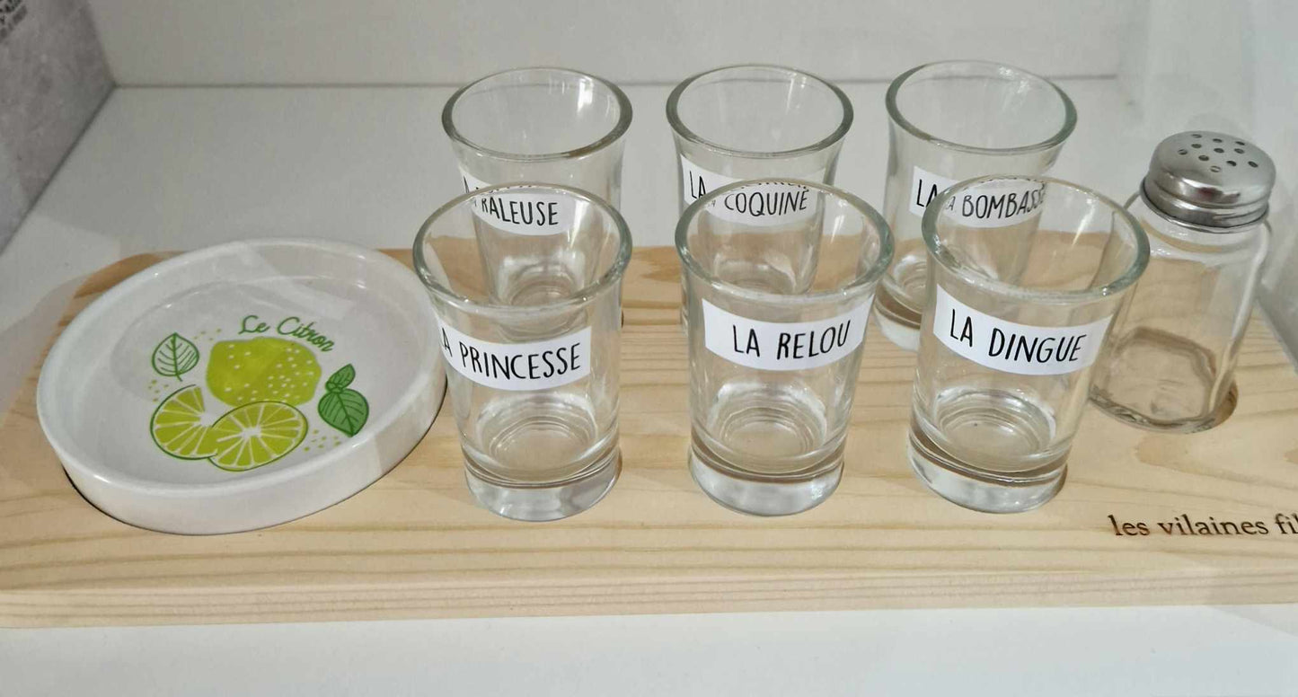 Coffret 6 verres à shot