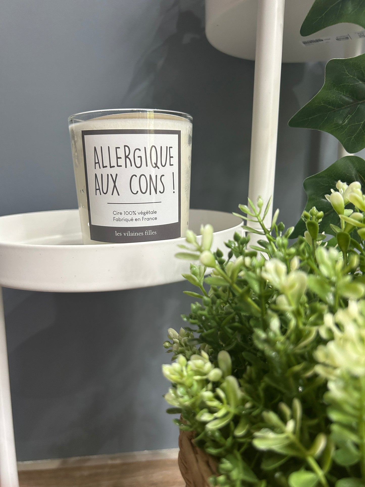 Bougie « Allergique aux cons »