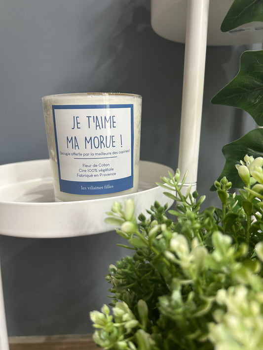 Bougie « Je t’aime ma morue! »