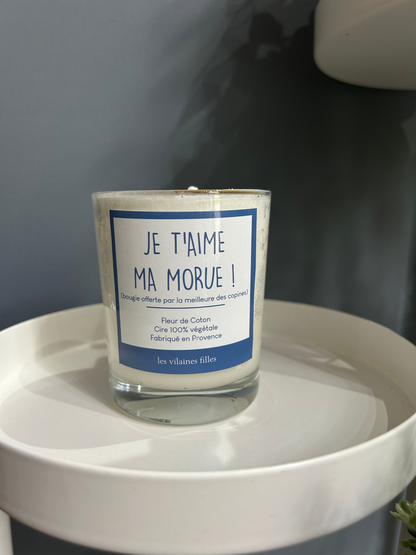 Bougie « Je t’aime ma morue! »