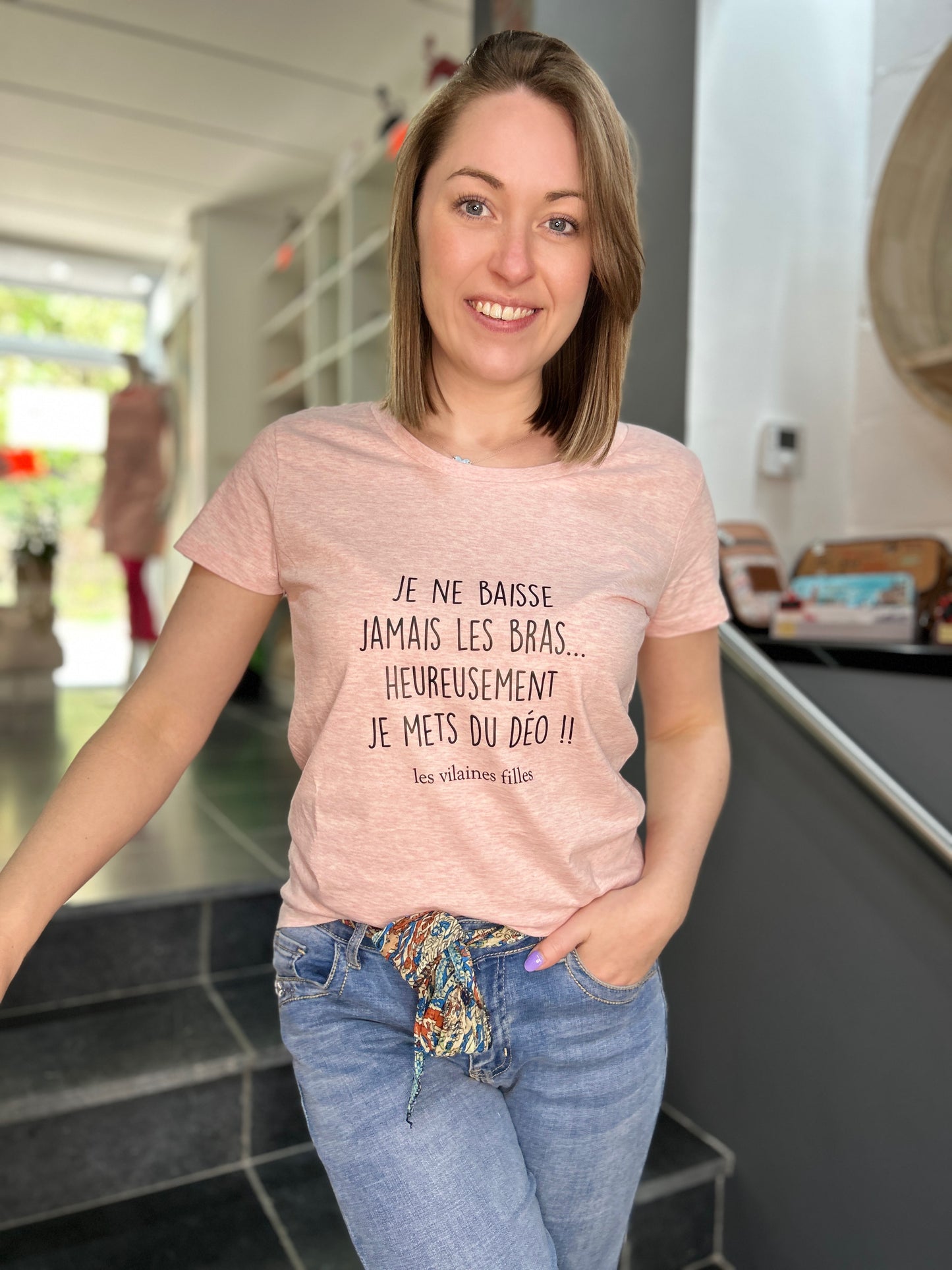 T-shirt « Je ne baisse jamais les bras,… »