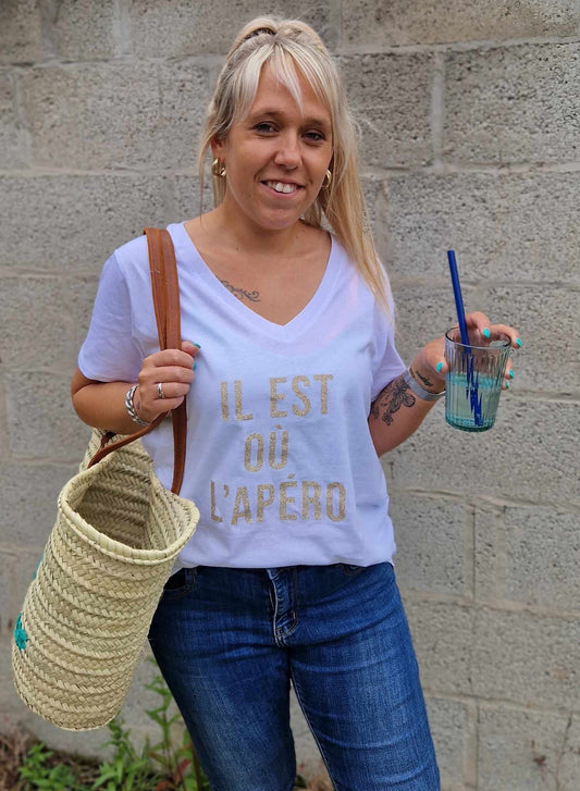 T-shirt « Il est où l’apéro »