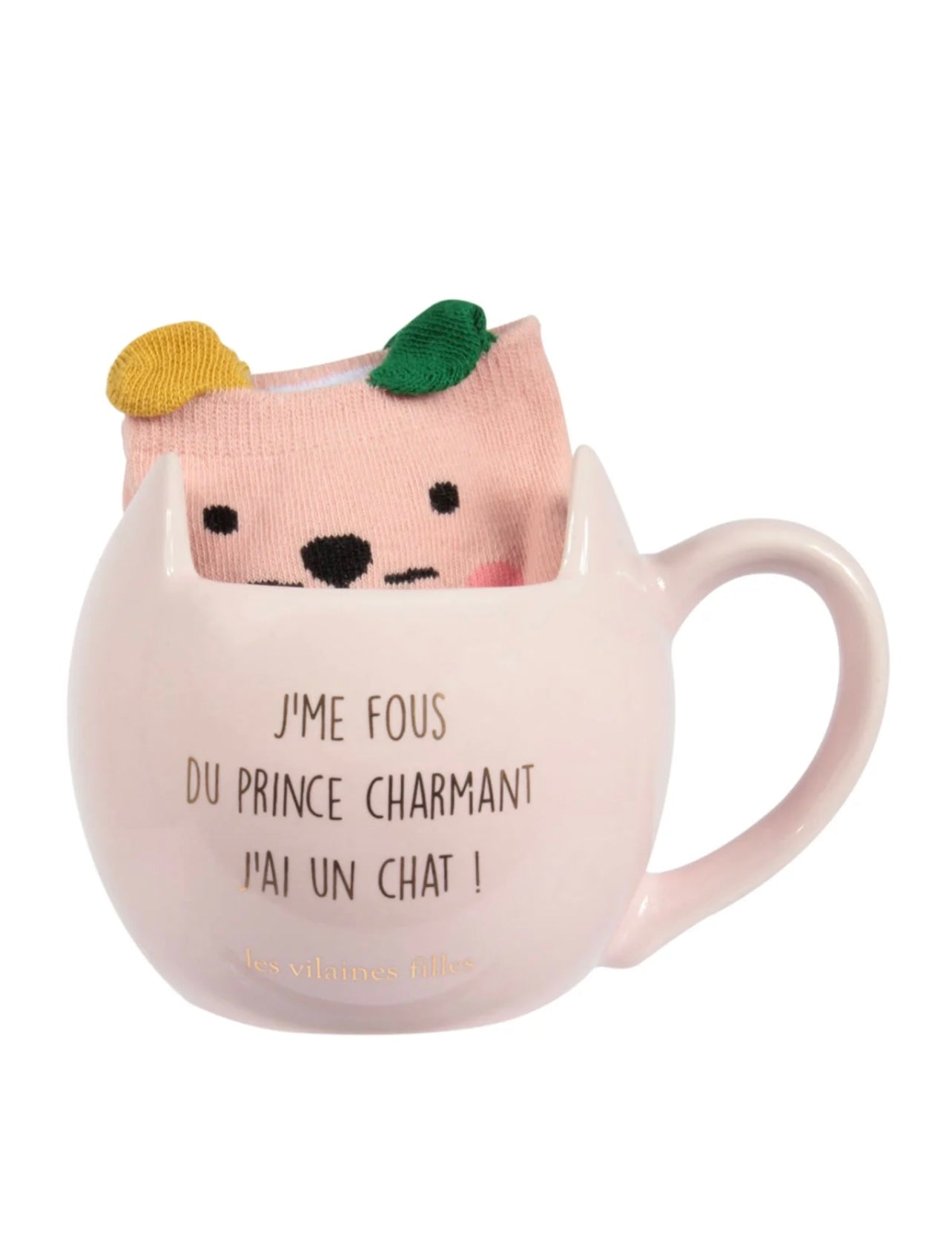 Coffret chaussettes et mug Chat