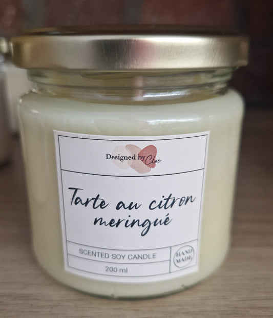 Bougie Tarte citron meringuée