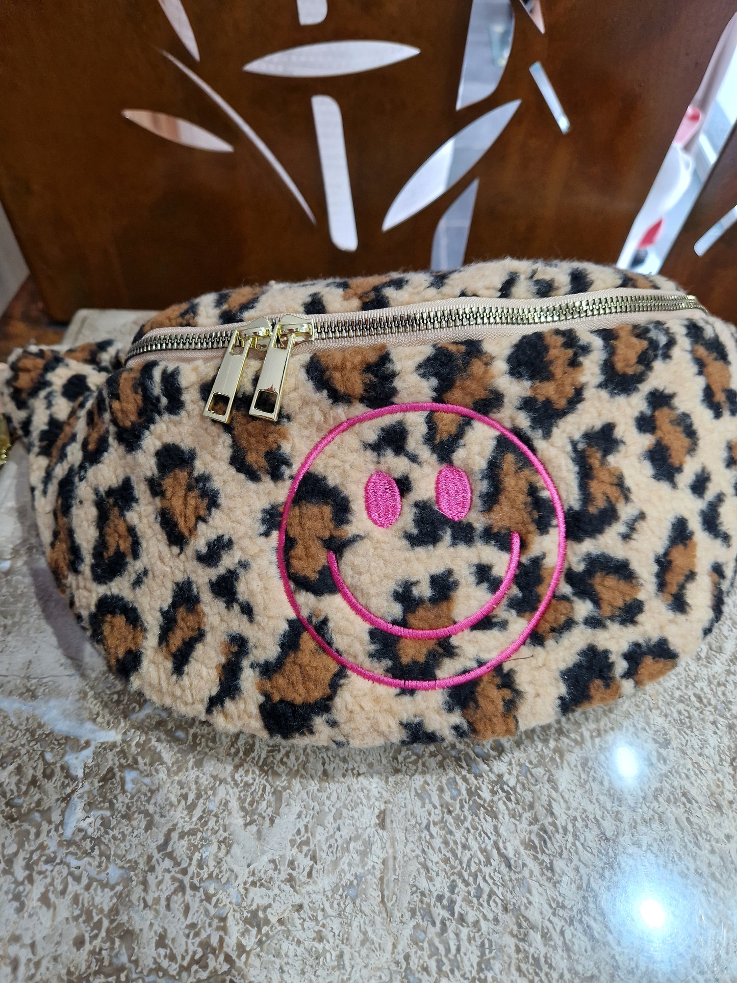 Sac banane teddy léopard