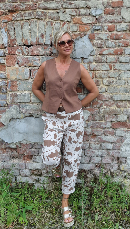 Gilet cowboy brun