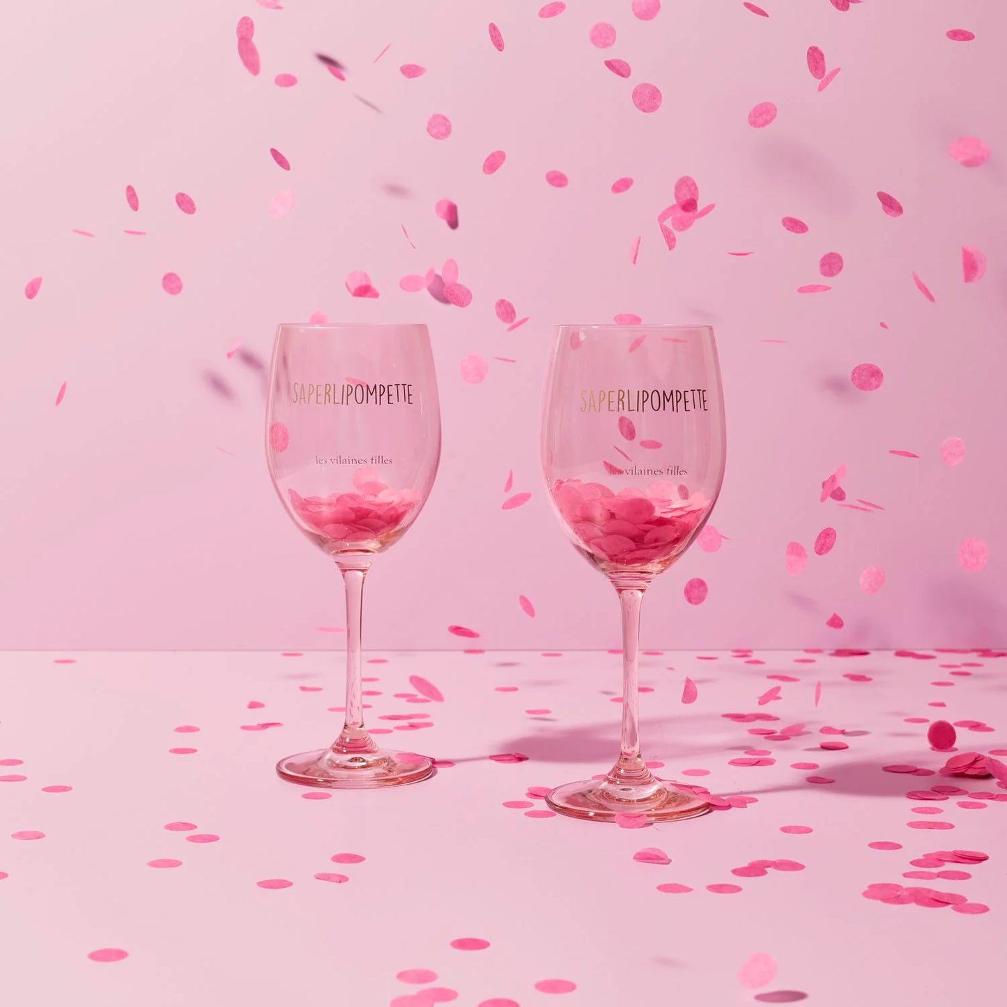 Coffret 2 verres à vin « Saperlipompette »